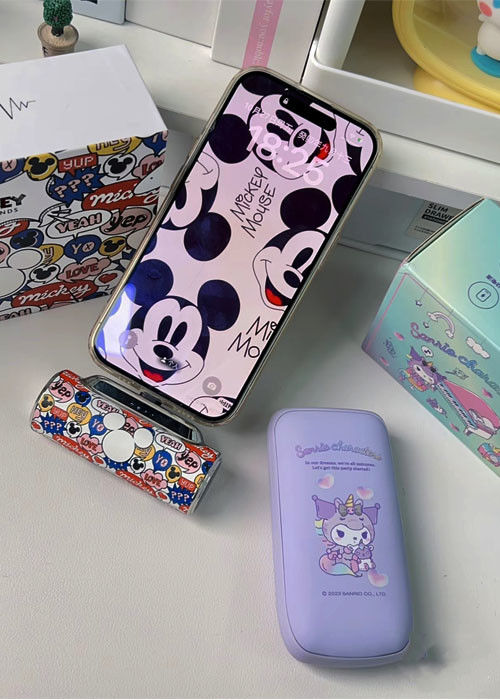 পকেট টাইপ চামড়া পাওয়ার ব্যাংক 5000mAh 300 বারের বেশি চক্র জীবন
